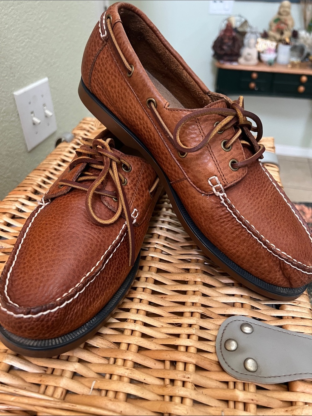 Polo by Ralph Lauren Brown Leather Bienne Boat Shoes